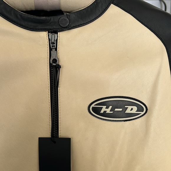 Harley Davidson Leather Bomber Jacket - Picture 2 of 4